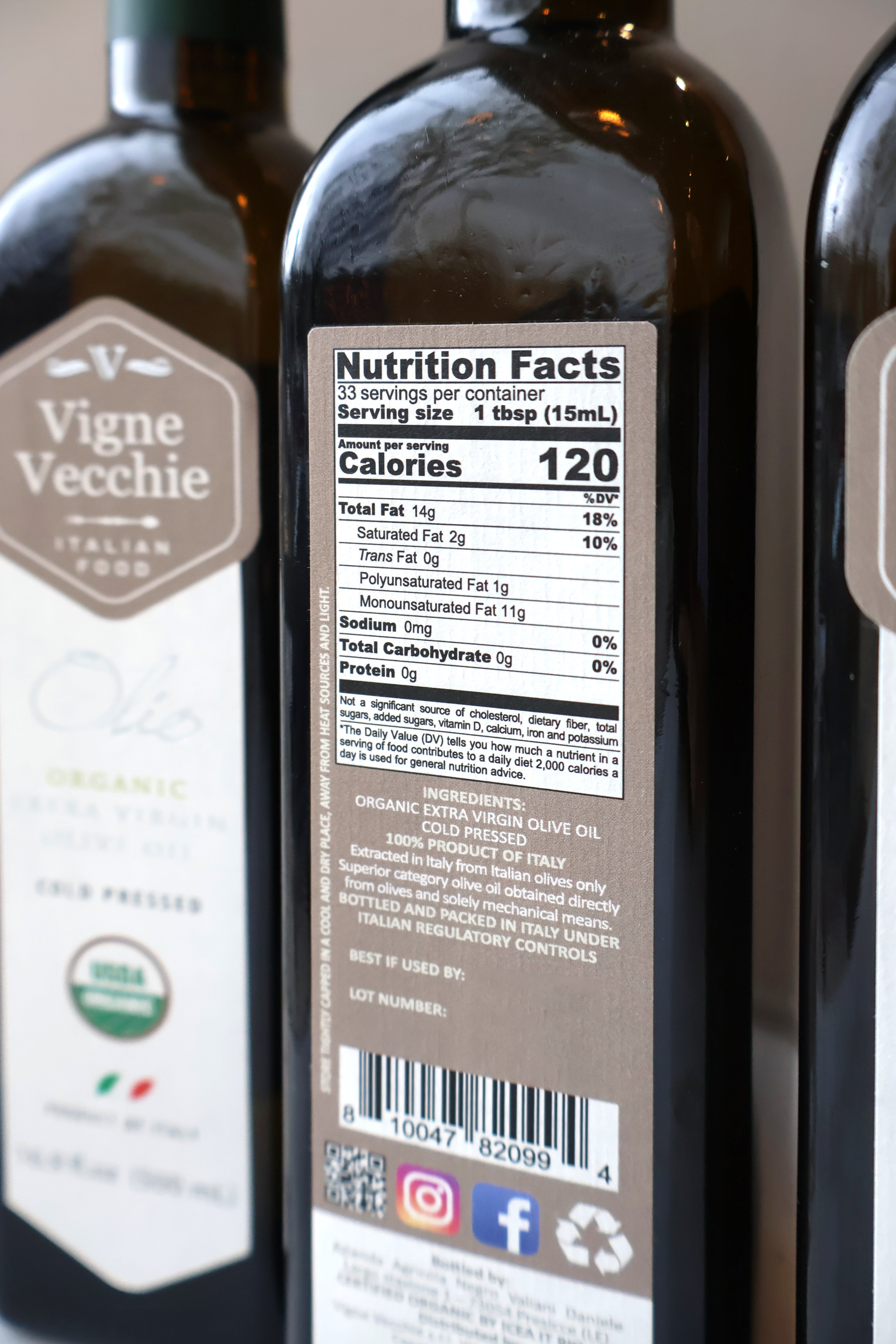 Organic Extra Virgin Olive Oil (16.91 fl. oz) – VV The Italian