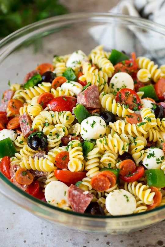 Eat like an Italian with Italian Inspired Pasta Salad | vvjustitalian