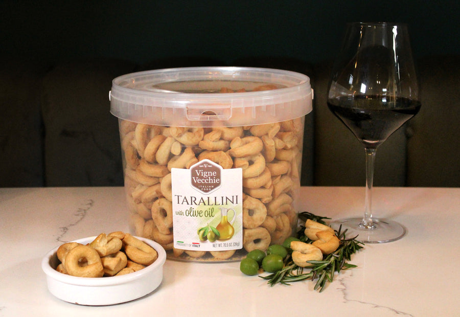 Tarallini with Olive Oil Tub | Ring-Shaped Cracker (70.5 oz)