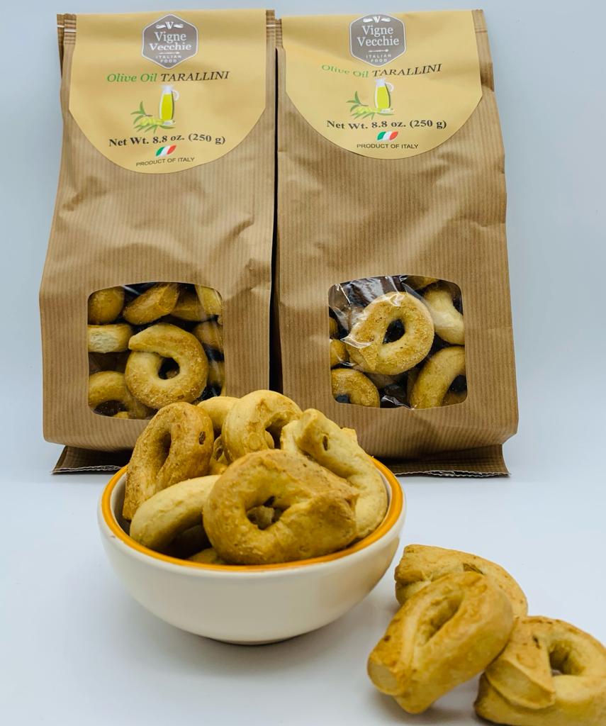 Tarallini with Olive Oil | Ring-shaped Cracker (8.8 oz)