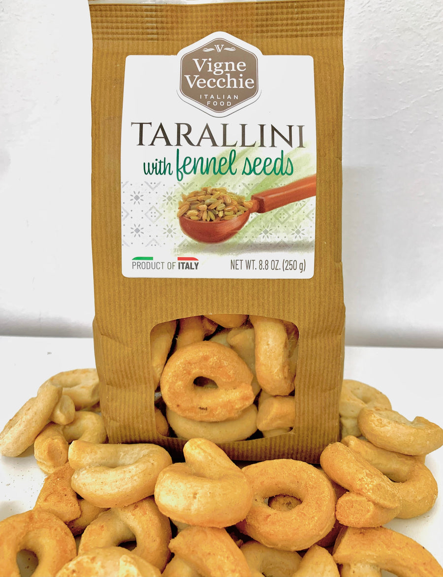 Tarallini with Fennel Seeds | Ring-shaped Cracker (8.8 oz)