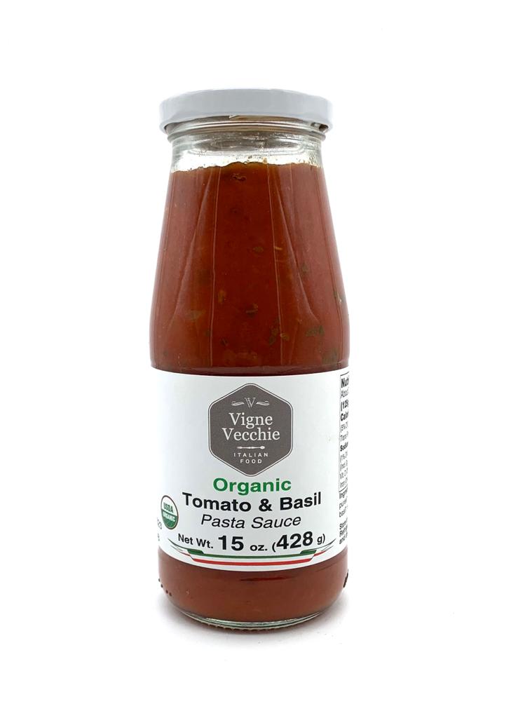 Organic Tomato & Basil Pasta Sauce (15 oz)