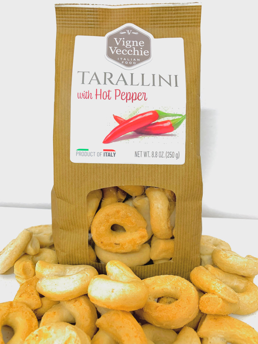 Tarallini with Hot Pepper | Ring-shaped Cracker (8.8 oz)