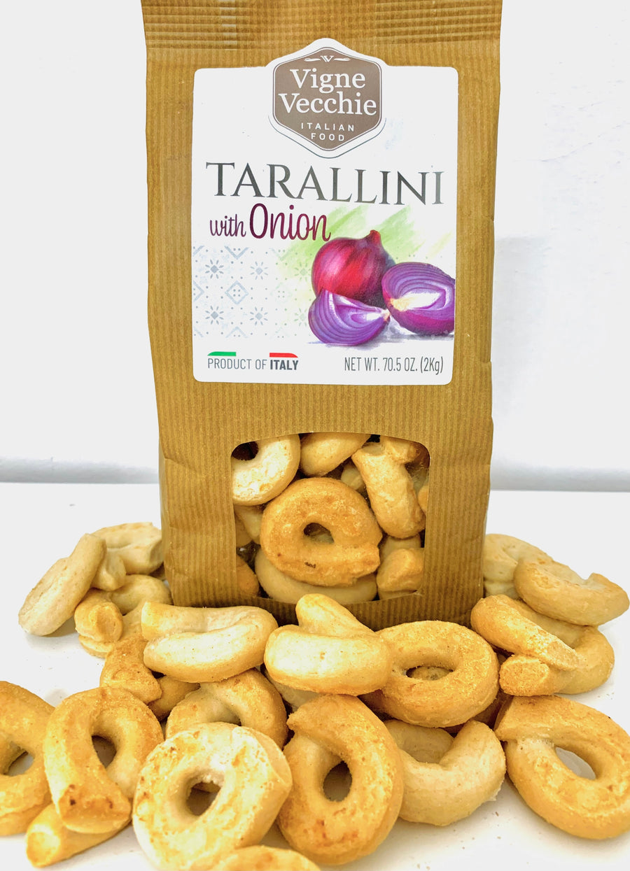 Tarallini with Onion | Ring-shaped Cracker (8.8 oz)
