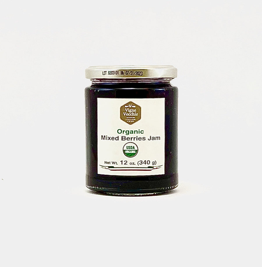 Organic Mixed Berries Jam (12 oz) - vvjustitalian